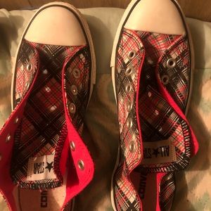 Plaid converse size 8